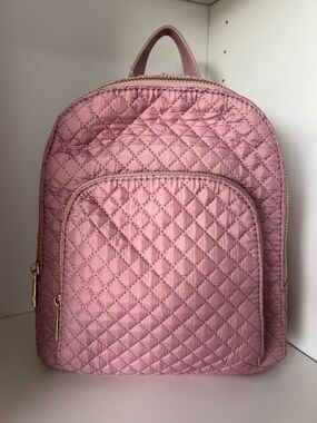 Cynthia Rowley Quilted Pink Backpack with Gold Hardware (NWOT)